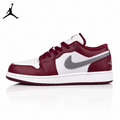Air Jordan 1 Low Team Red/Metallic Silver 553558-615 Unisex Sneakers