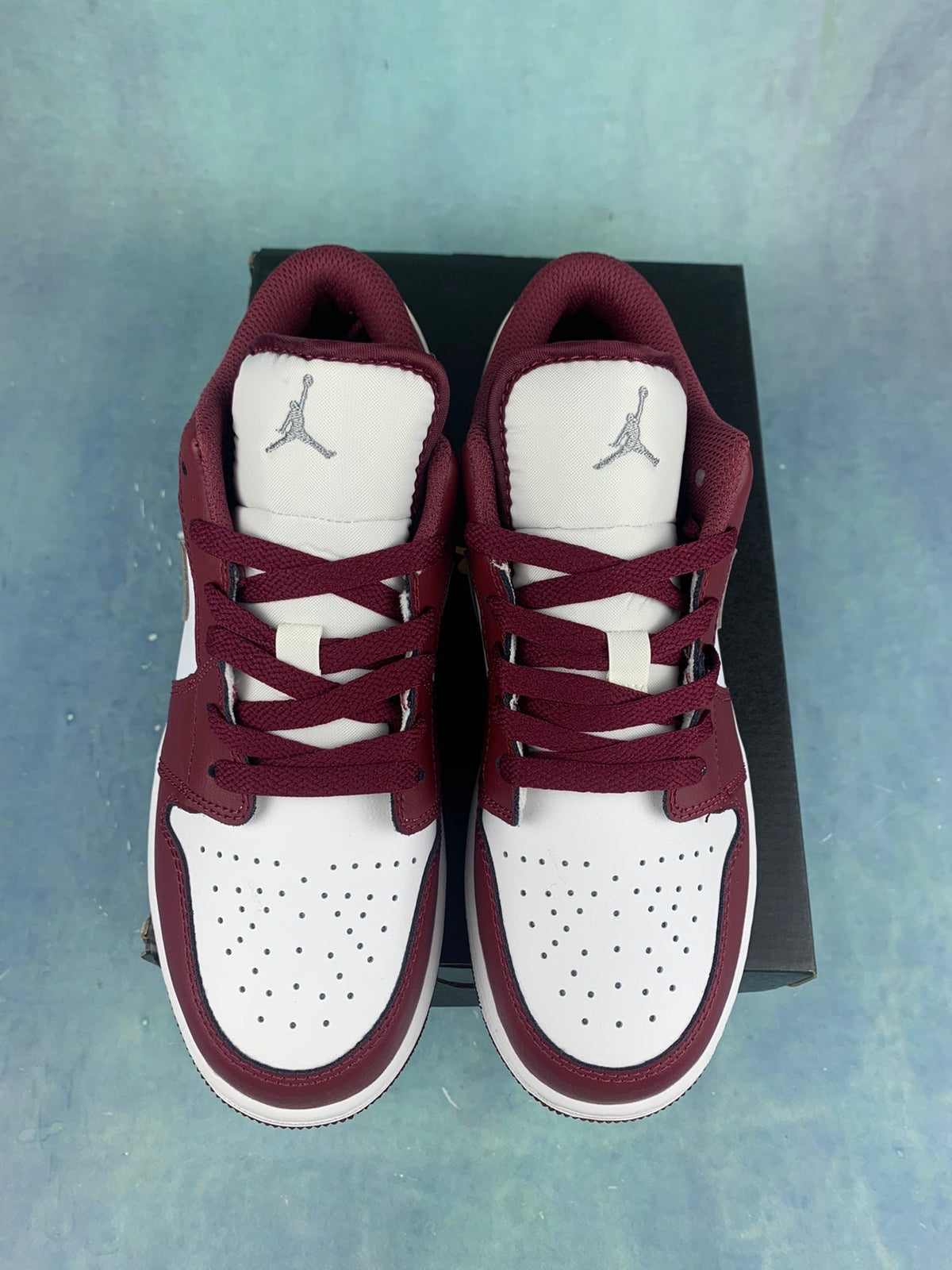 Air Jordan 1 Low Team Red/Metallic Silver 553558-615 Unisex Sneakers