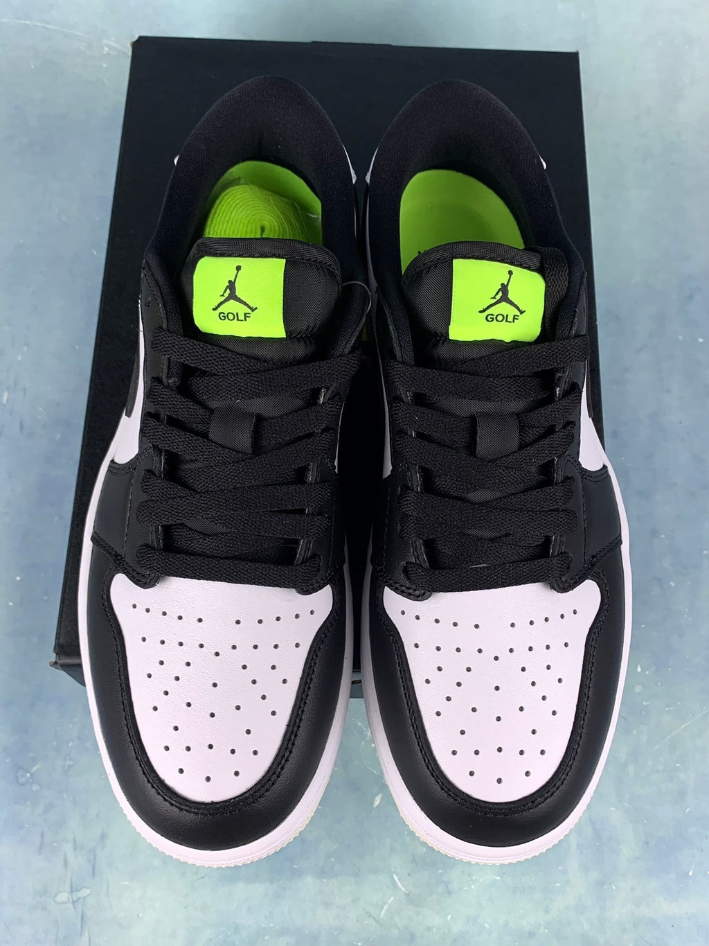 Air Jordan 1 Low Golf Black/White/Neon Green Unisex Sneakers DD9315-108