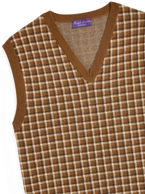 Ralph Lauren Purple Label check-pattern jumper