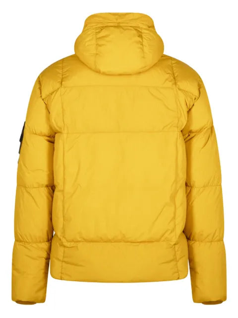 Stone Island crinkled "Mustard" padded jacket