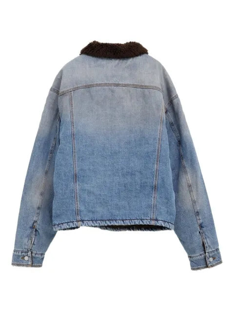 ERL shearling collar pocket jacket