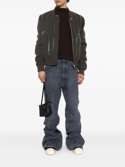 Rick Owens zip-fastening pocket bomber jacket