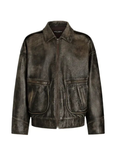 Dolce & Gabbana bull leather jacket