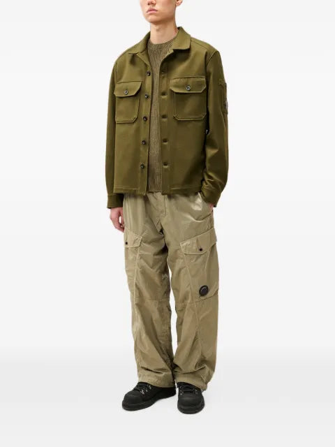 C.P. Company felted wool Lens button overshirt