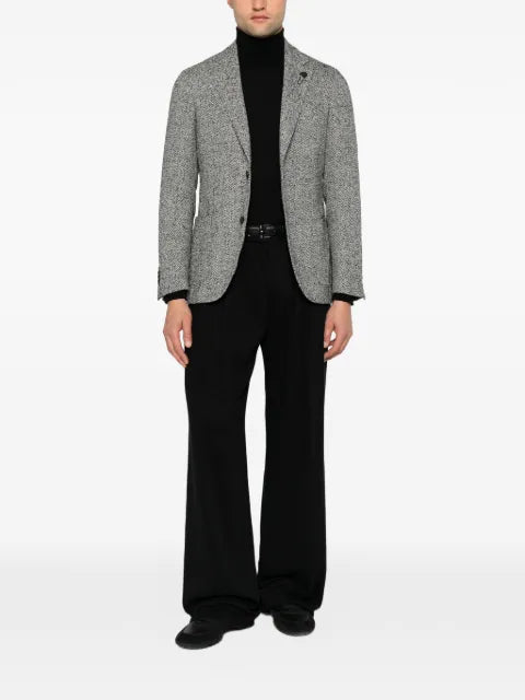 Lardini Iconic herringbone-pattern blazer