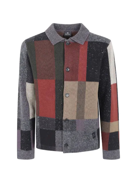 PS Paul Smith patchwork-pattern cardigan