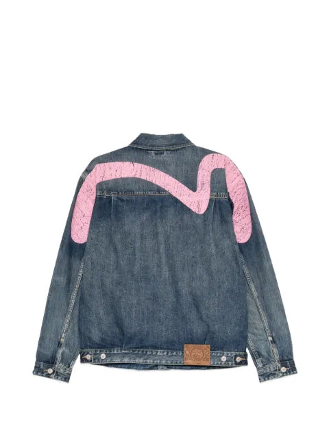 EVISU Daicock print denim jacket