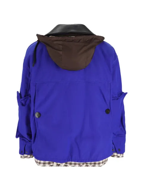 LOEWE logo-patch contrast-trim jacket