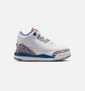 Air Jordan 3 Retro OG True Blue Infant/Toddler Lifestyle Shoes - White/Fire Red/True Blue