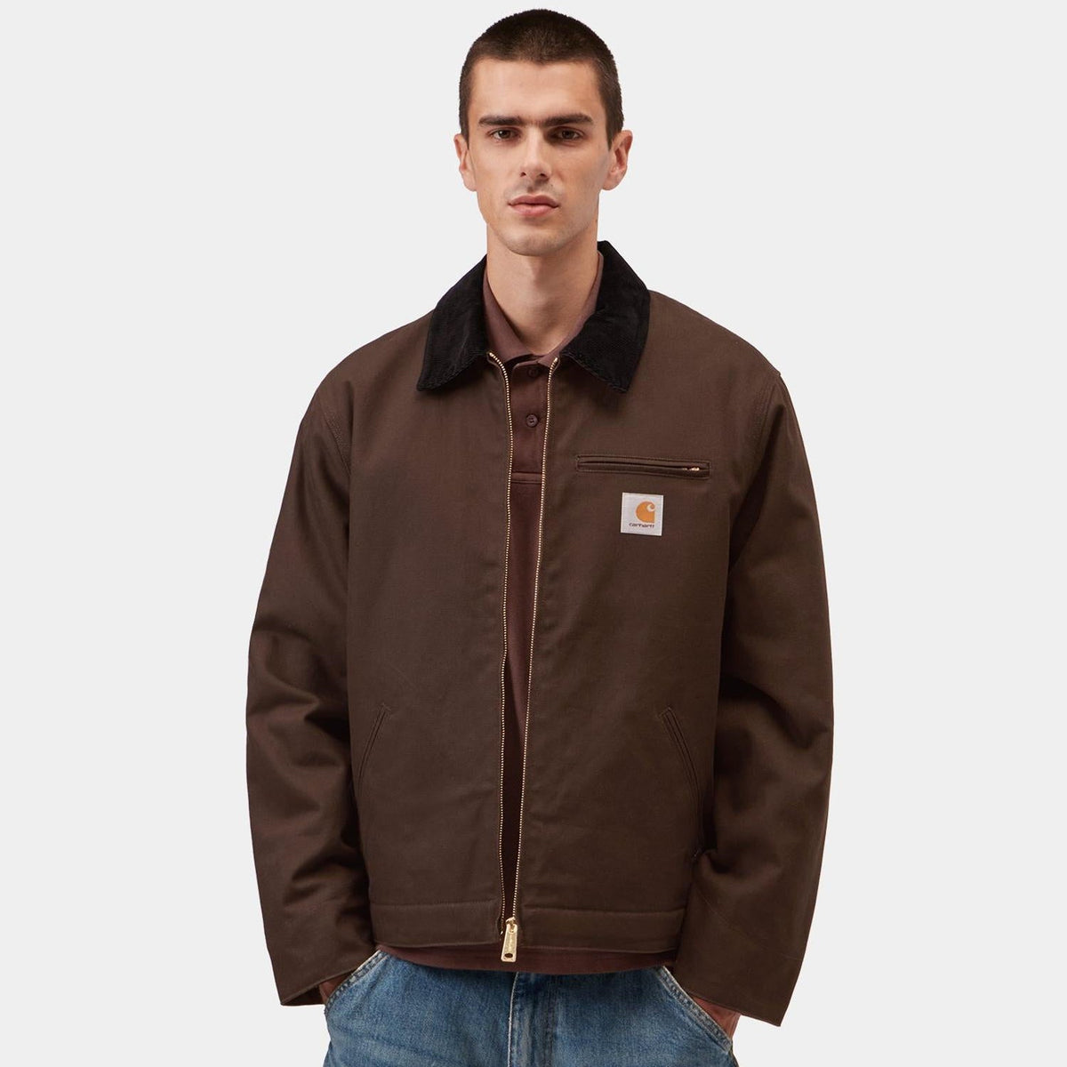 Carhartt WIP Detroit Jacket : Tobacco / Black rigid