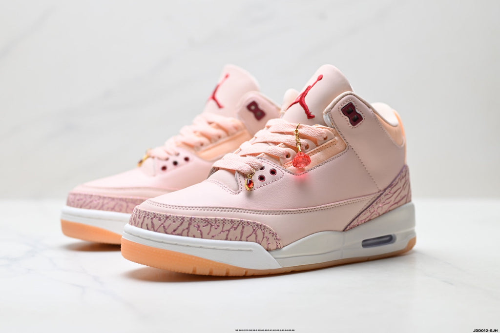 Air Jordan 3 Retro Pink White Gum Sneakers