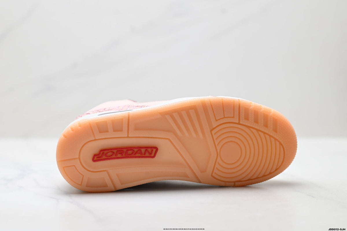 Air Jordan 3 Retro Pink White Gum Sneakers