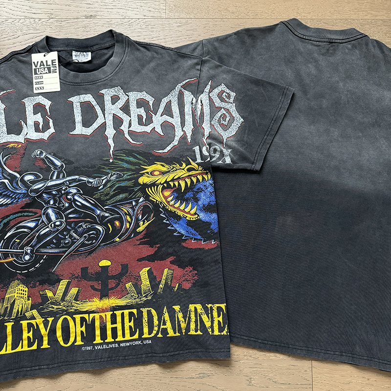 VALE USA Kile Dreams Washed Graphic T-Shirt