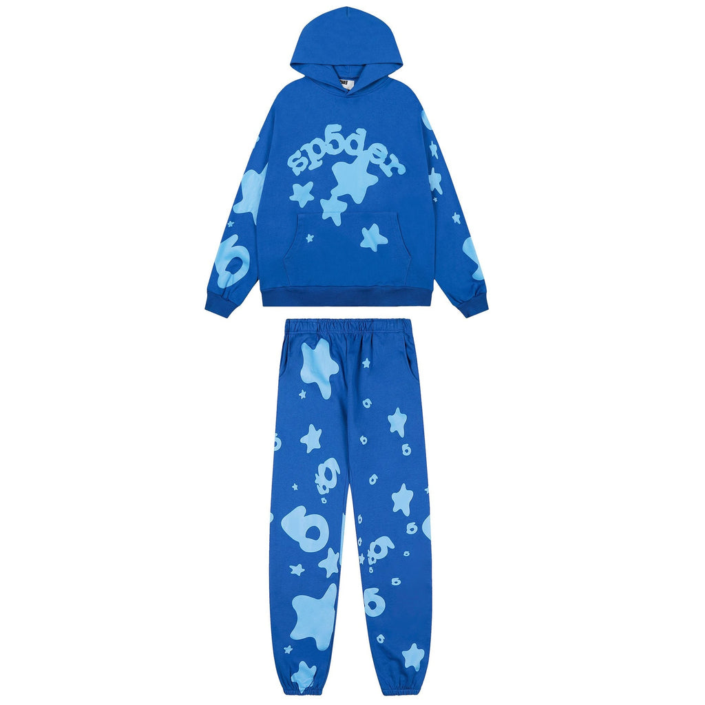 Sp5der Star Graphic Hoodie & Jogger Matching Set