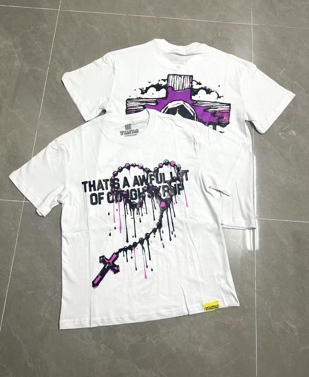 THAT'S A AWFUL LOT OF COUGH SYRUP Front & Back Graphic T-Shirt
