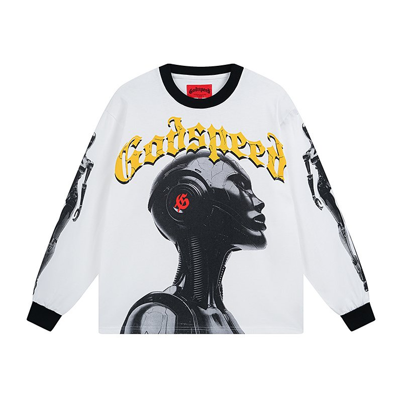 Godspeed Robot Graphic Long-Sleeve T-Shirt