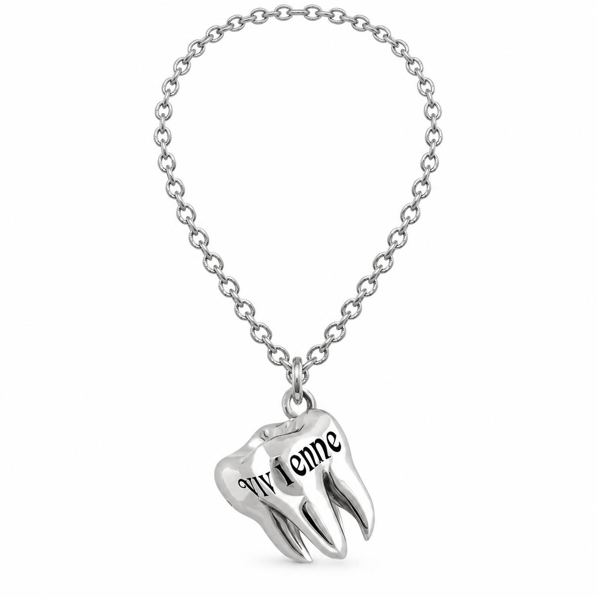 Vivienne Westwood Style Tooth Orb Pendant Necklace