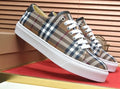 Burberry Beige Plaid Low-Top Sneakers - White Laces And Rubber Sole