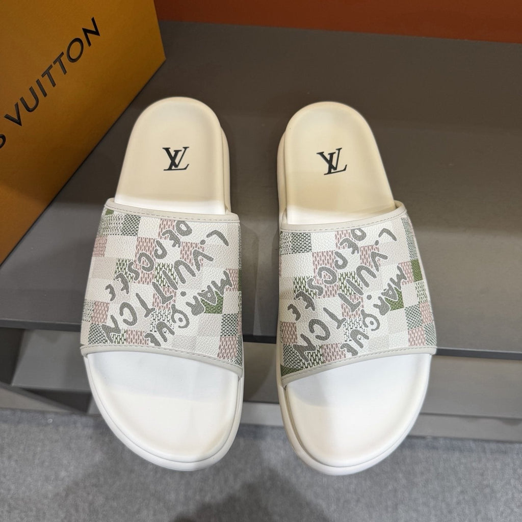 Louis Vuitton Patterned Strap Slides