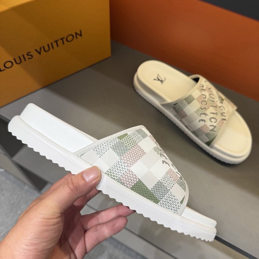 Louis Vuitton Patterned Strap Slides