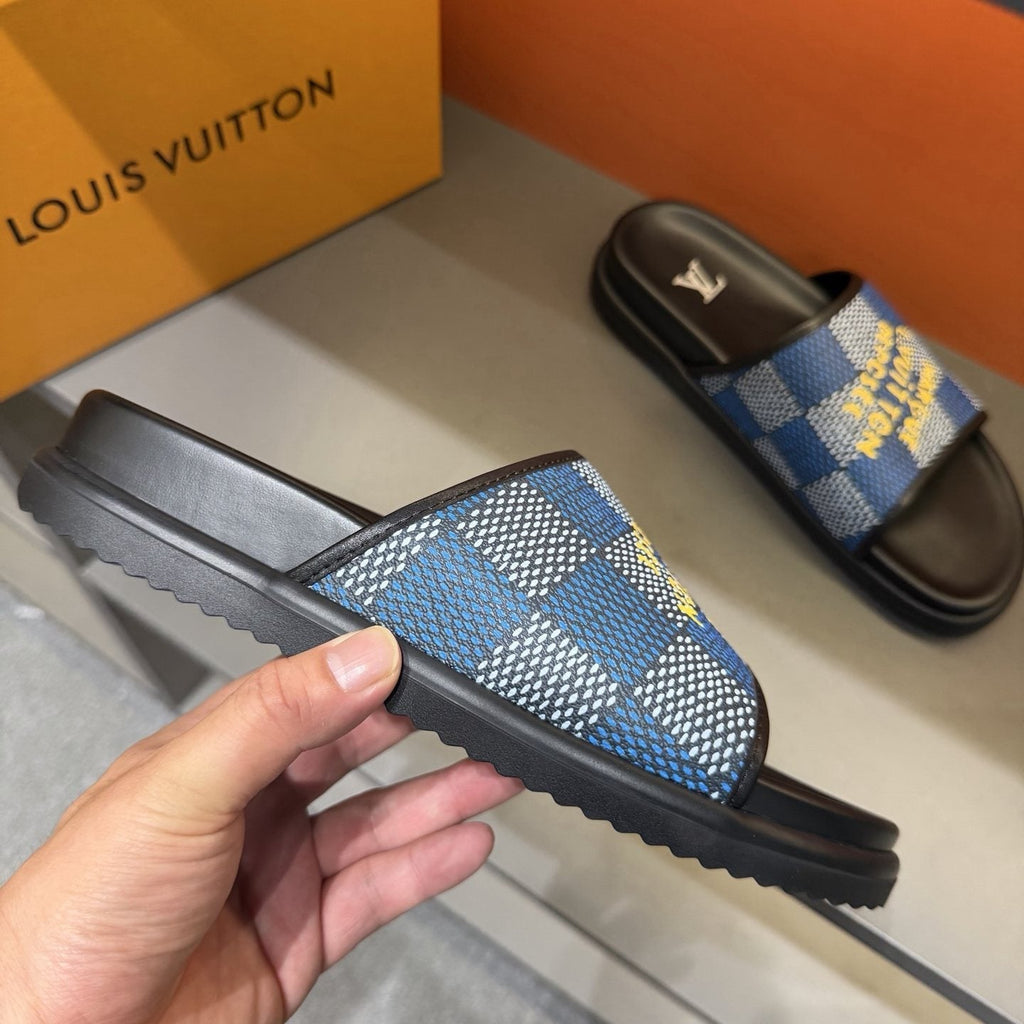 Louis Vuitton Patterned Strap Slides