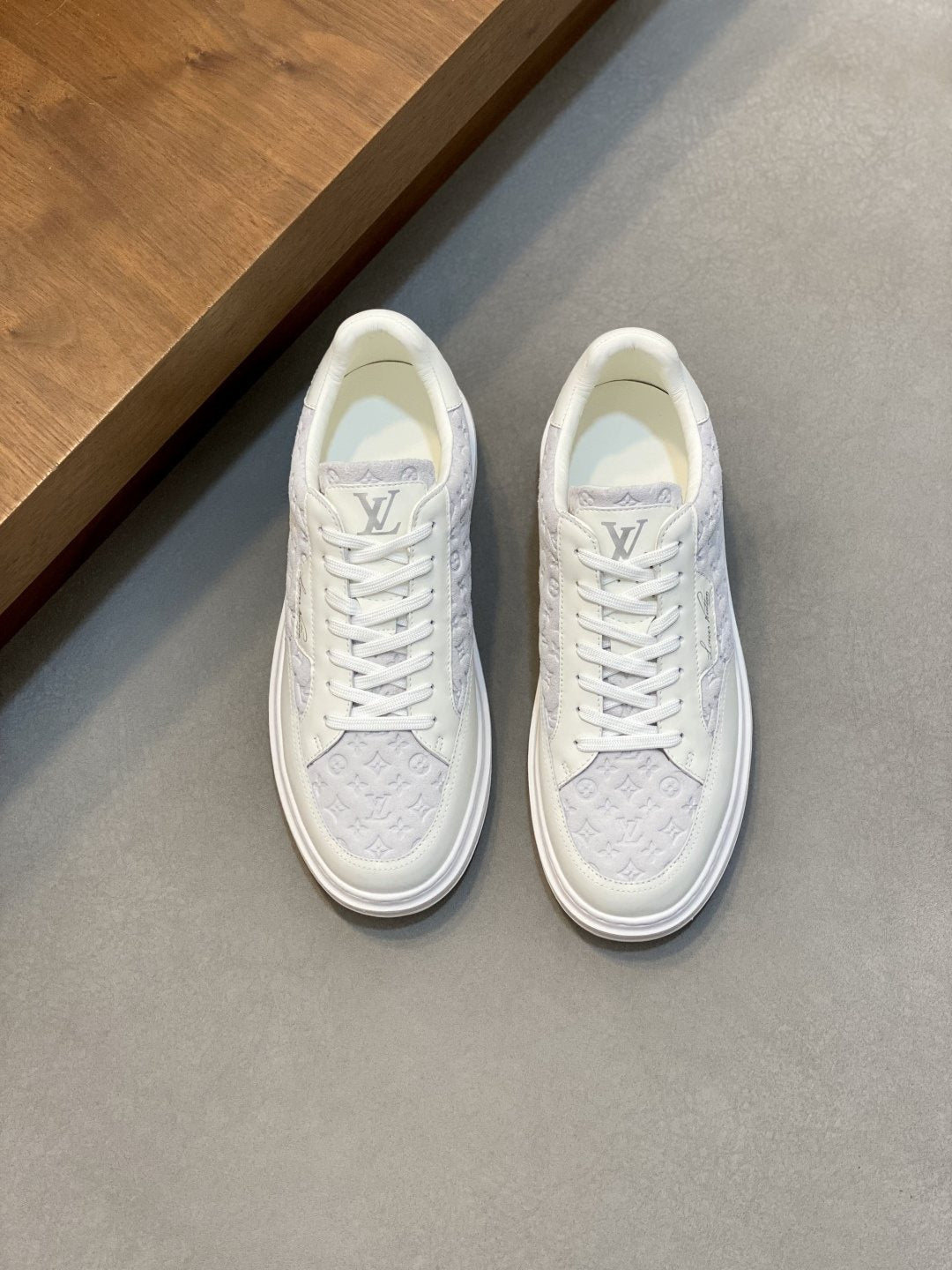 Louis Vuitton Men's Monogram Low-Top Sneakers - Lace-Up Closure