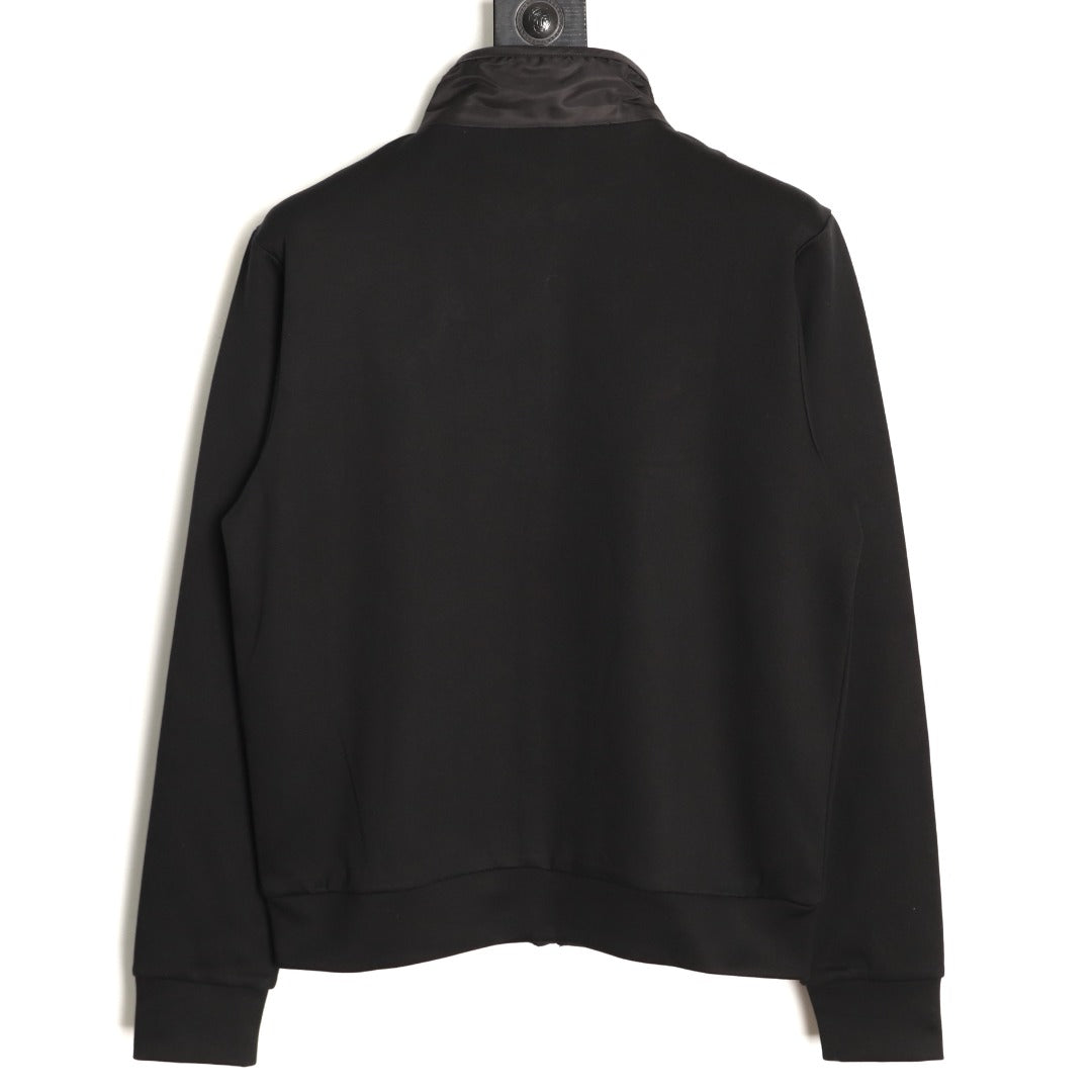 Prada Re-Nylon Panel Zip-Up Jacket - Black